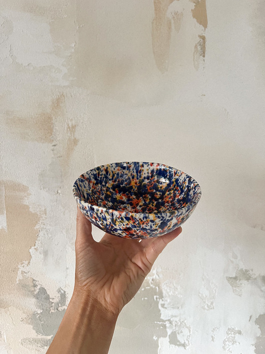 miski i misy Misa porcelanowa nakrapiana mała MARE