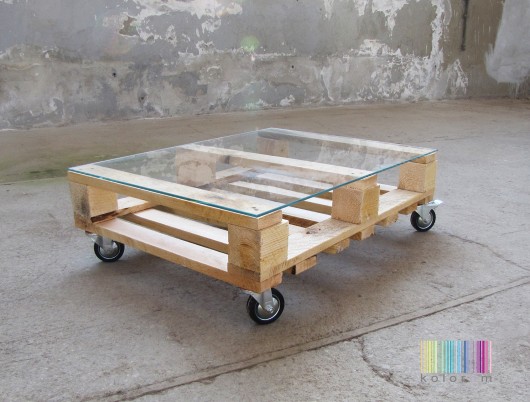 DESIGN!STOLIK KAWOWY Z PALETY!!naturalne drewno. kolorum
