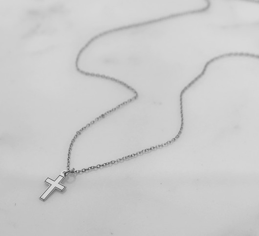 Złoty naszyjnik z krzyżykiem - srebro 925  Coccola JEWELLERY