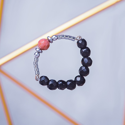 WHW High Ring - Magma Stone w hand works
