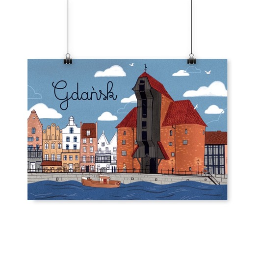 plakaty Plakat Gdańsk Żuraw
