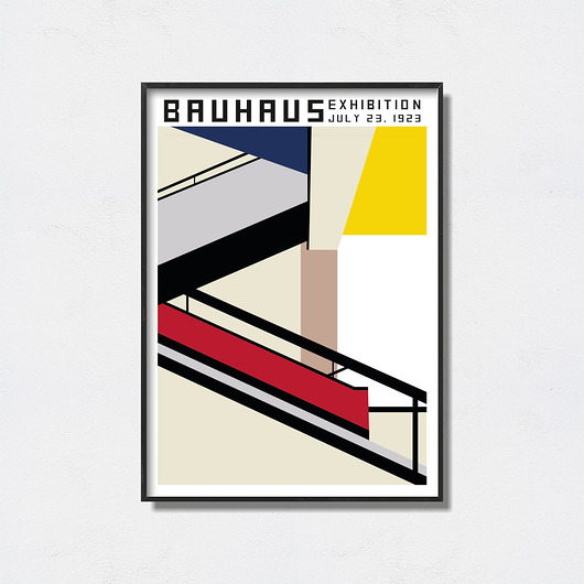 plakaty Bauhaus Art Exhibition Poster