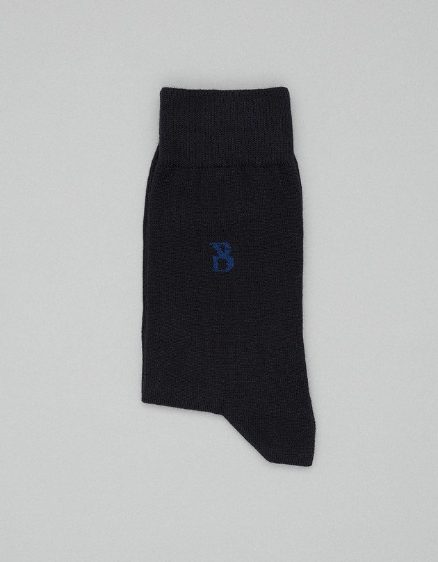 skarpetki męskie Skarpety długie combed cotton granatowe