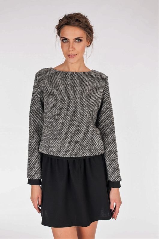 Sweter Bubble szary For Heart