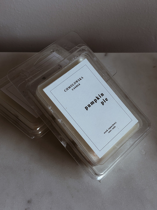 świeczniki i świece Wosk Sojowy zapachowy do kominka Pumpkin Pie