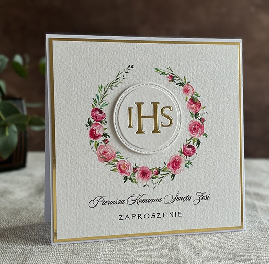 zaproszenia na komunię Zaproszenia na komunię, wzór 28