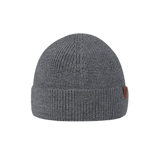 czapki i kapelusze męskie SZARA DOKERKA - wełniana czapka,  100% merino wool