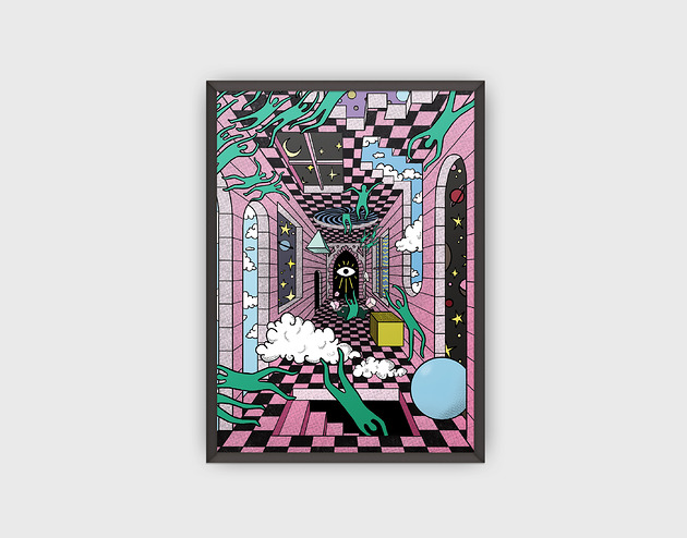 grafiki i ilustracje Plakat Multiverse