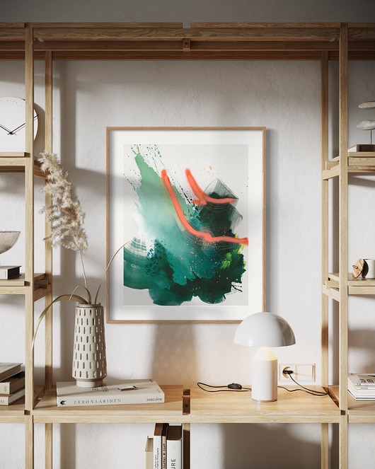 grafiki i ilustracje Plakat obraz  Nurt pozytywnych myśli