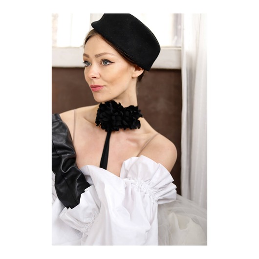 chokery Jedwabny choker