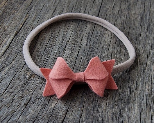 ozdoby do włosów dla dzieci Opaska do włosów Butterfly Bow Pink Grapefruit