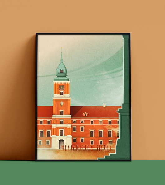 plakaty Plakat Zamek Królewski w Warszawie, Wieża zegarowa, Stare Miasto