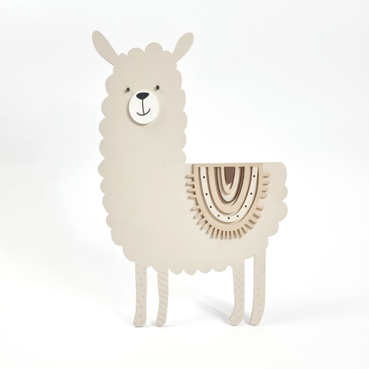 lampy do pokoju dziecka Lampka Lama TĘCZA - brąz