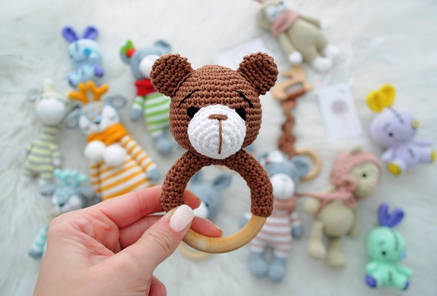 pokój dziecka - różne Miś - brąz