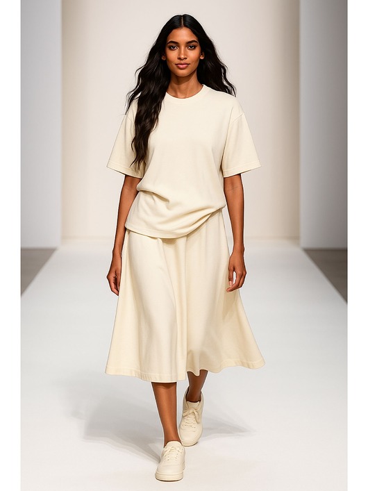 spódnice mini Spódnica ECRU YY600118