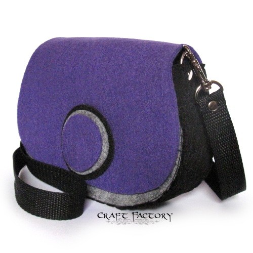Grey&Purple - mała listonoszka Craft Factory