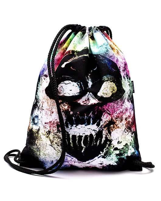 torebki, worki i plecaki dziecięce Worek Plecak Wodoodporny DR.CROW Neon Skull