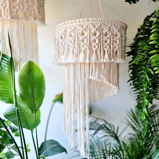 lampy wiszące Lampa wisząca, makrama Spiralharmony