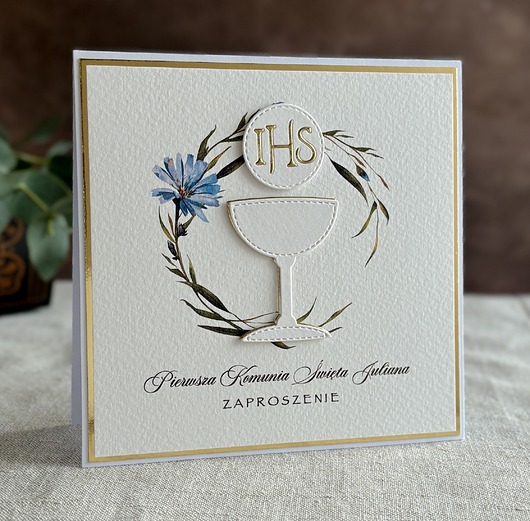 zaproszenia na komunię Zaproszenia na komunię, wzór 5C