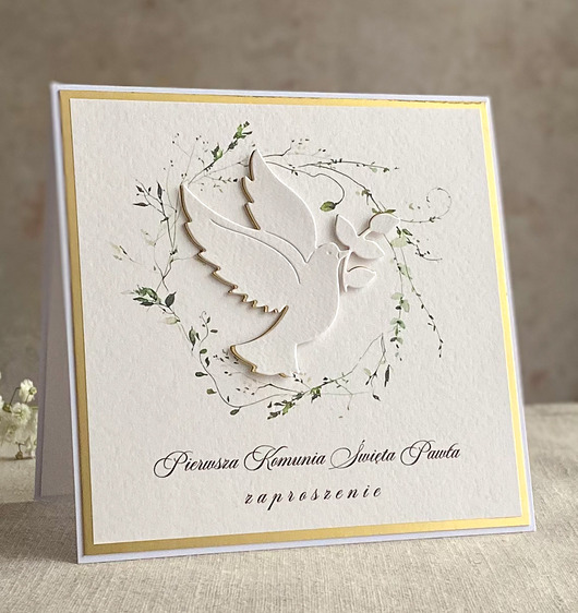 zaproszenia na komunię Zaproszenia na Komunię, wzór 61