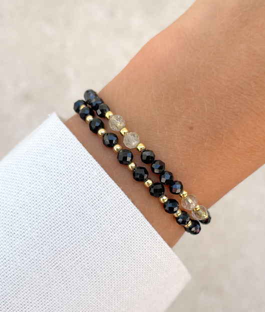 bransoletki z kamieni naturalnych Bransoletki na gumce - ochrona i dobrobyt