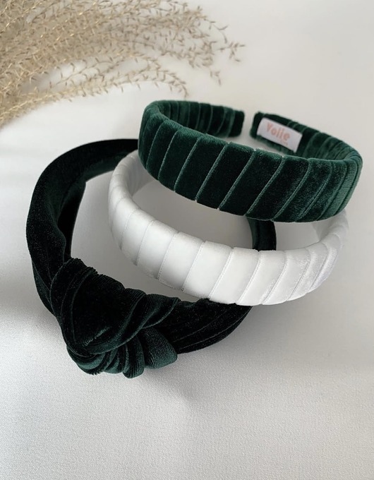 opaski do włosów Rogalikowa opaska Bottle Green standard