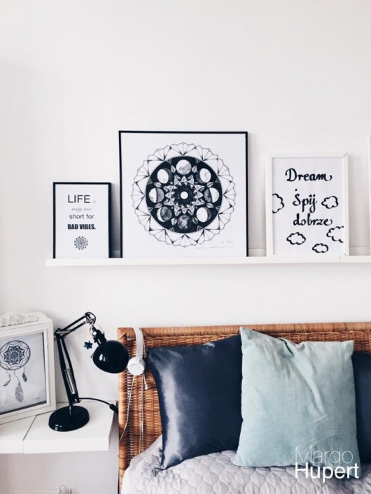 Mandala księżycowa, print 30x30 cm Margo Hupert