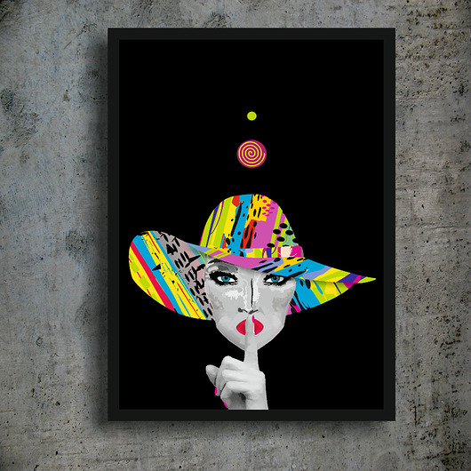 PODRÓŻNICZKA KAPELUSZ 50x70cm Be ART