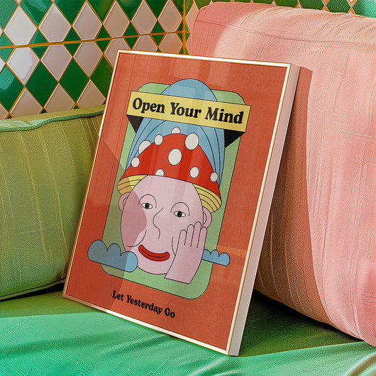 grafiki i ilustracje Open your mind
