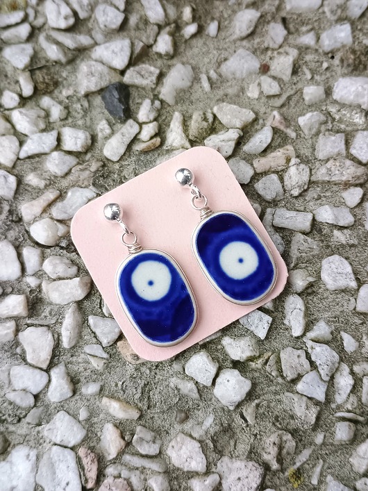 kolczyki ceramiczne Kolczyki ceramiczne Bolesławiec