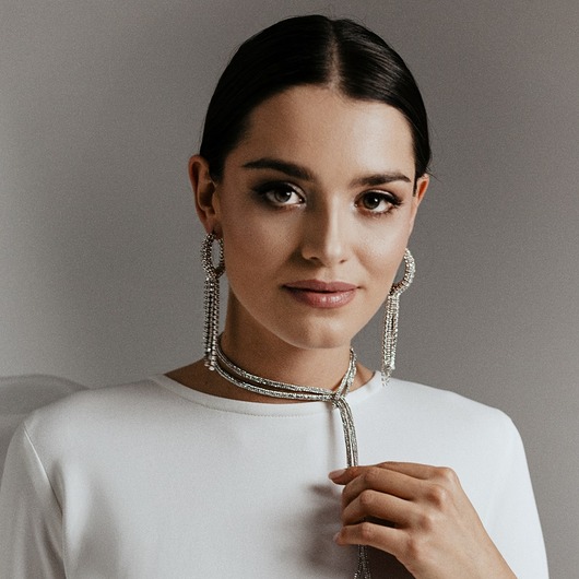 Biżuteria ślubna Kolczyki SILVER DIVA