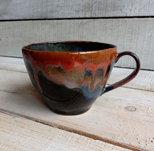 Kamionkowa filiżanka duża 300ml ceramiKaMDeka
