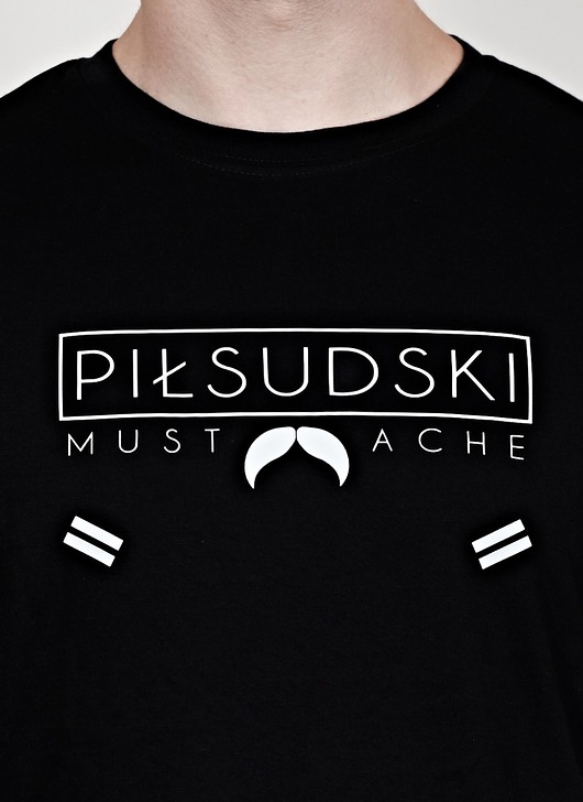 Czarny t-shirt PIŁSUDSKI BLAISE