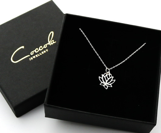 Naszyjnik celebrytka kwiat lotosu - srebro 925 Coccola JEWELLERY