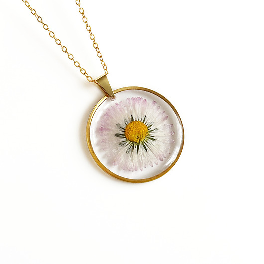 naszyjniki - inne Naszyjnik z kwiatami, prezent dla kobiet