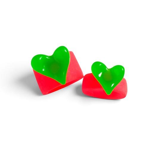 pierścionek z żywicy Pierścionek x2 : RAZEM TANIEJ! pierścionki z żywicy : HEART : fluo