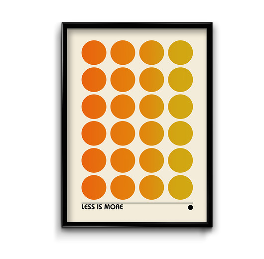 plakaty Plakat Bauhaus Less Is More