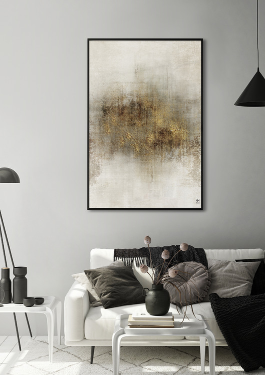 plakaty Plakat - neutralna abstrakcja
