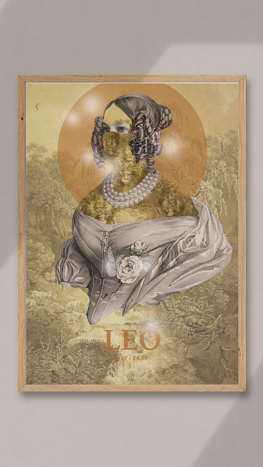 plakaty Plakat Zodiac Leo