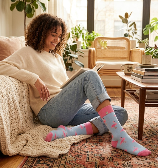 skarpetki damskie Skarpetki Flamingi