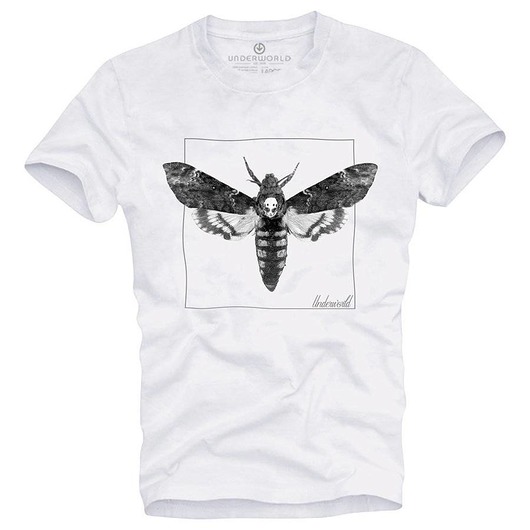 t-shirty męskie T-shirt męski UNDERWORLD Night Butterfly biały