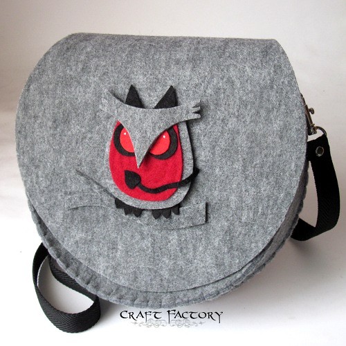 Owlastic Devil - okrągła listonoszka Craft Factory