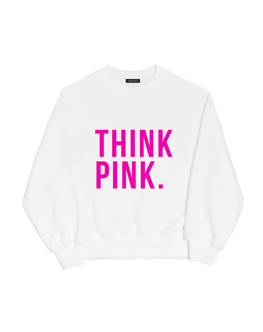 bluza bez kaptura damska Bluza think pink