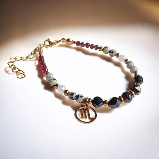 bransoletki z kamieni naturalnych SKORPION - zodiac collection - PREMIUM - nowa wersja