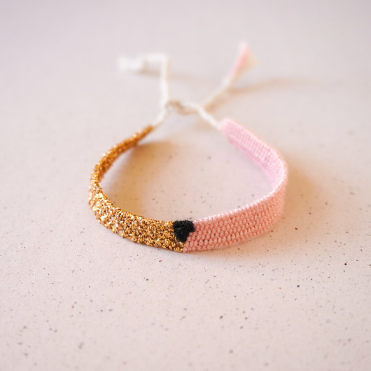 bransoletki na sznurku Bransoletka ręcznie tkana na krośnie wiązana na supełek