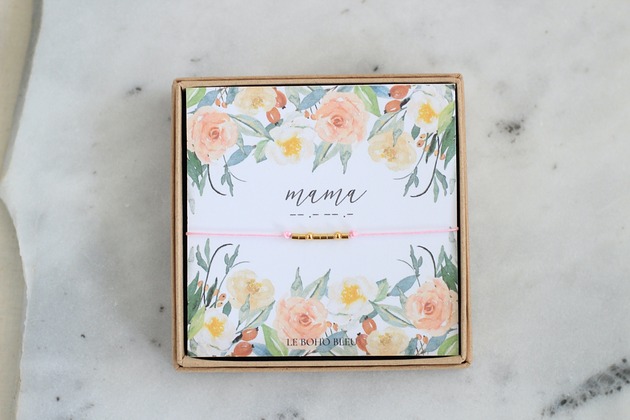 bransoletki na sznurku MAMA - Alfabet Morse'a - Bransoletka