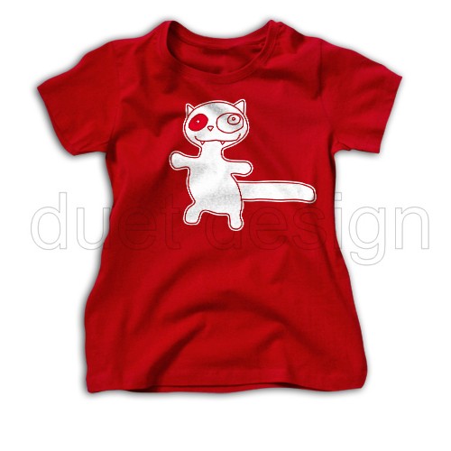 T-shirt Damski Cat duet design Duet design