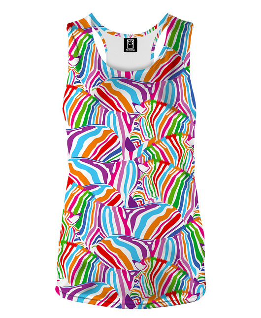 topy damskie DR.CROW Bokserka Damska Zebra