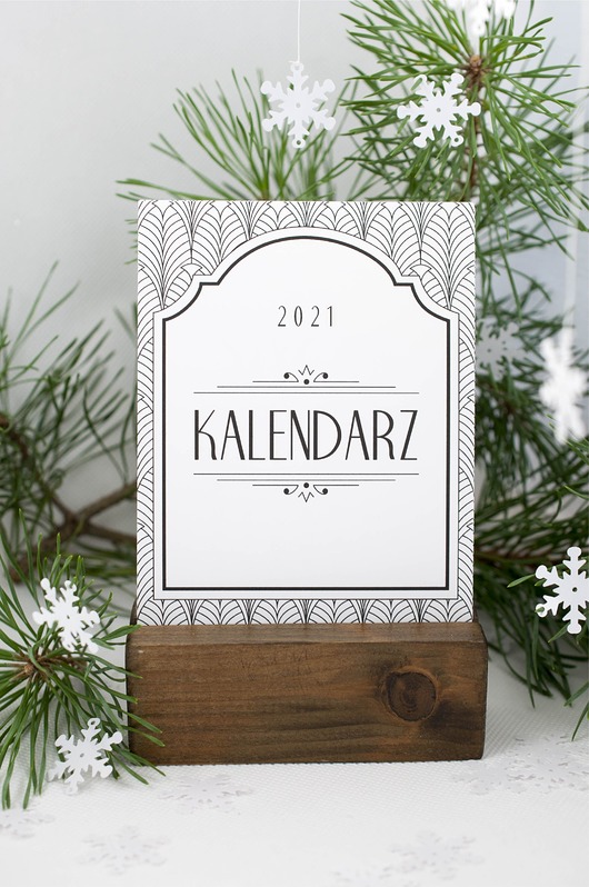 Kalendarz 2021 wkład bez podstawki Justyna Mioduszewska