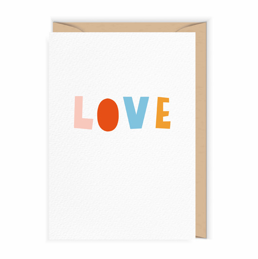kartki okolicznościowe - wydruki Kartka walentynkowa LOVE